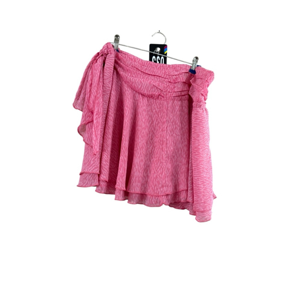 Aerie Pink Tiered Ruffle Mini Skirt Women's Size Large - Picture 11 of 11